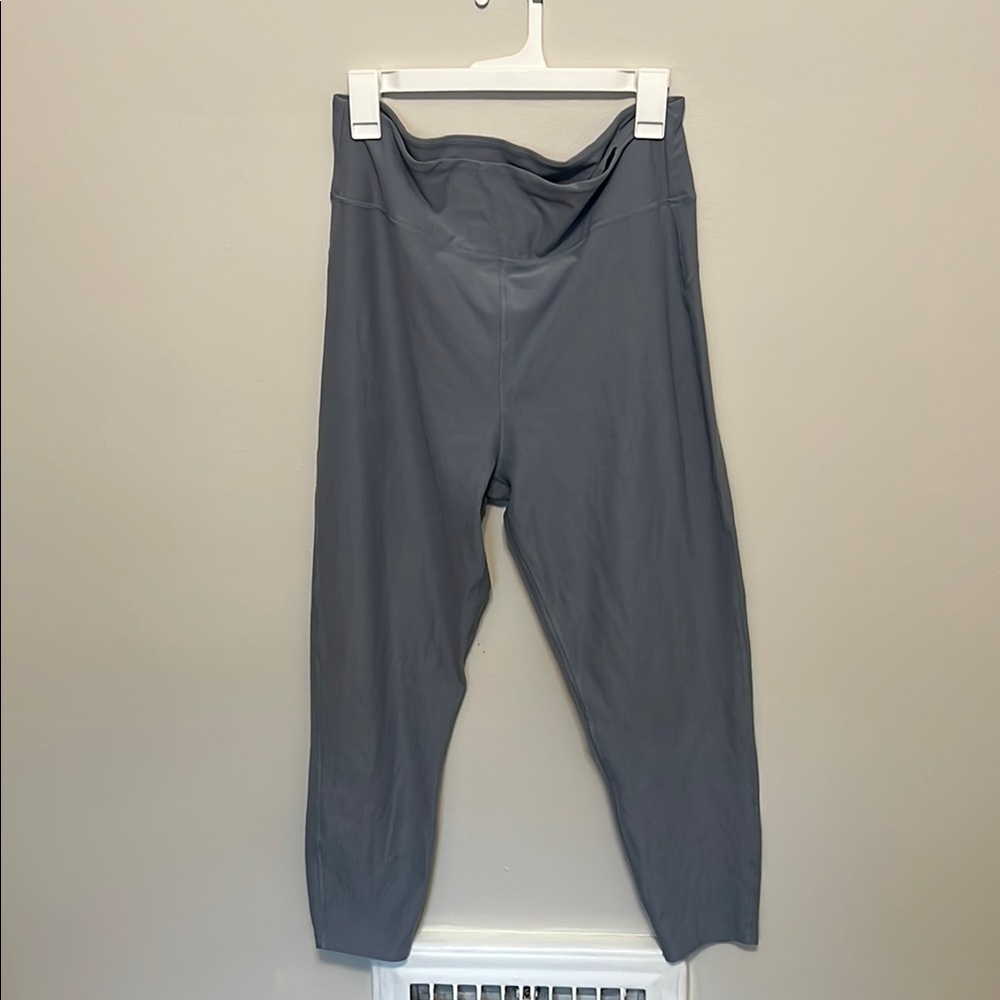Blue-Grey High-Waisted Leggings